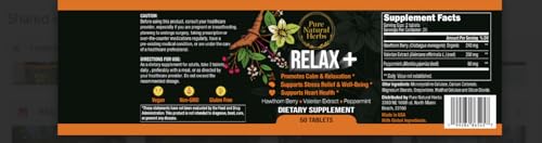 Valerian Hawthorn & Peppermint Tablets, 50 Count – Organic Hawthorne Berry & Valerian Root Herb Supplement – Vegan Non-GMO Calm Support & Peppermint Pills for Digestive Wellness - view 7