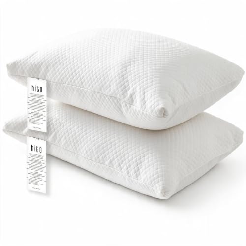 Hotel Pillows Bed Pillows Standard Size Set of 2-100% Virgin Material Down Alternative Pillow - Soft Support for Back, Stomach, Side Sleepers