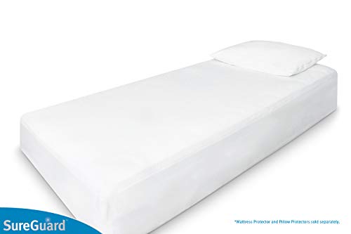 SureGuard Smooth Waterproof Mattress Protector, Twin Size Mattress Cover - view 5
