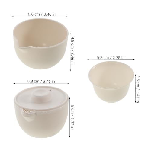 Portable Tea Set with Bowl Cups Tray and Pot for Hiking and Camping - view 2