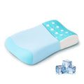 Cooling Gel Memory Foam Pillow, Cervical Neck Pillow Support, Blue