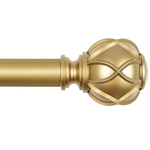 Curtain Rods for Windows 72 to 144 Inch, Long Heavy Duty, Bronze - view 7
