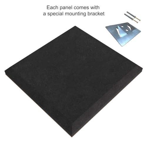 (2 Pack) — Sound Absorption-Diffuse Acoustic Panel «Wave» | 19.7''x19.7''x2.1" | High Density Foam | Absorption - Diffusion - Reflection - Soundproofing - Insulation | Wood laminated: (Sonoma) - view 4