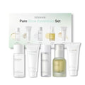 Pure Glow Essentials Set - 5-Step Skincare Kit - Travel kit, Travel size kit, Hydrating Skincare Gift Set (15ml*1+20ml*3+30ml*1) Korean Glass Skin Care