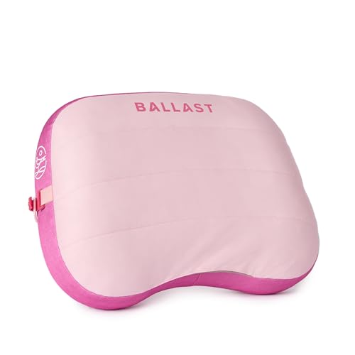 Beach Pillow – Comfy, Durable & Compact, Stays Put on Windy Beaches with Patented Sand Pouch, Inflatable Pillow for Beaches, Pools, Camping, Festivals and Travel (Flamingo Pink)