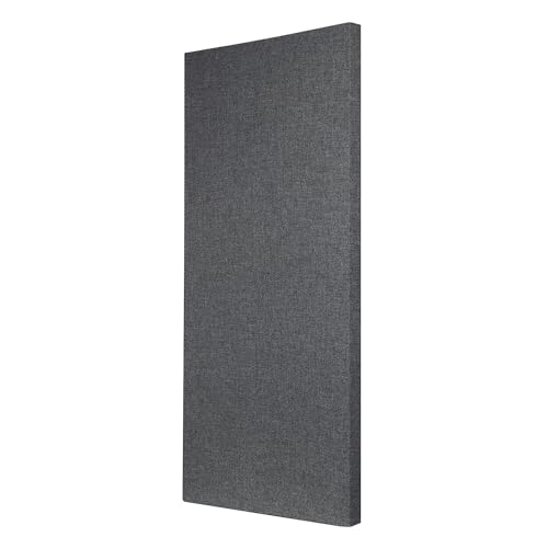 Sound Absorbing Acoustic Panel with Sona Fabric, NRC 1.0, Fire Rated, 24" x 48" x 2" (Charcoal) - view 4