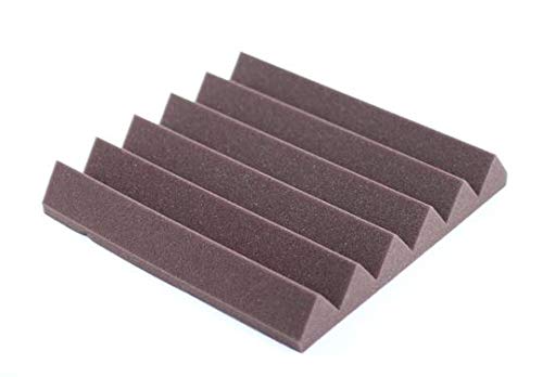 4492 Acoustic Wedge Soundproofing Studio Foam Tiles, 2 X 12 X 12-Inch, Pack of 12 (Charcoal Black and Burgundy Maroon) - view 5