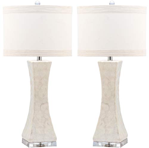 SAFAVIEH Shelley Table Lamp Set of 2, 30.5" White LIT4146A-SET2 - view 4