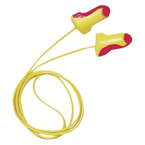 By Honeywell Laser Lite High Visibility Disposable Foam Earplugs, 100-Pairs, Pink/Yellow, LL-30
