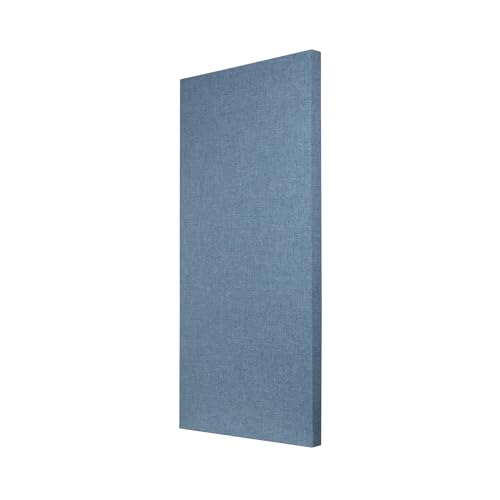 Sound Absorbing Acoustic Panel with Sona Fabric, NRC 1.0, Fire Rated, 24" x 48" x 2" (Light Blue) - view 4