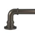 Industrial Wrap Around Telescoping Curtain Rod Set, 72-144", Bronze