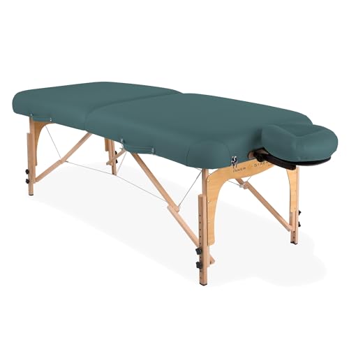 Portable Massage Table Package E2 - Full Reiki Massage Table Incl. Deluxe Adjustable Face Cradle, Pillow & Carry Case (30"x73")
