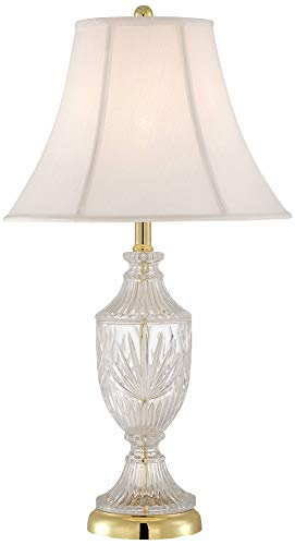 Jeannie 26 1/2" Tall Table Lamp Gold Brass Traditional Cut Clear Glass Urn