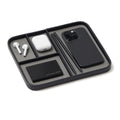 Nordik Leather Valet Tray - Medium EDC Tray - Pebble Black 9.5 x 7.9 in