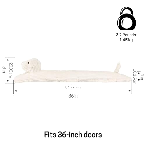 36 Inch Under Door Stopper, Decorative Door Noise Blocker - view 2