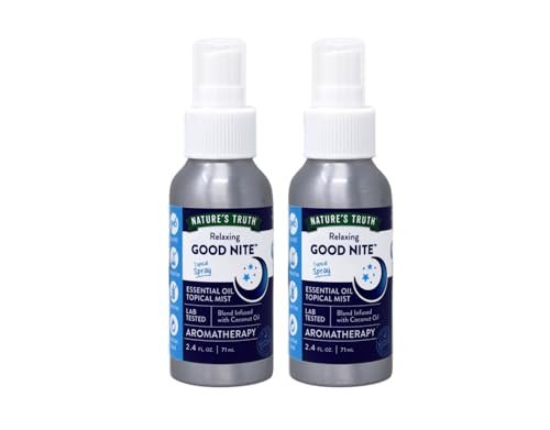 Good Nite Essential Oil Topical Mist, Calming Blend, Yoga, & Aroma Spray, 2.4 FL OZ - 2 Pack