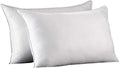 Home Standard Size Bed Pillows- 2 Pack White Hotel Pillows- Gel Fiber Filled FIRM Gel Pillows with Hypoallergenic Classic Cover- Best Pillow For Side Sleepers & Back Sleepers