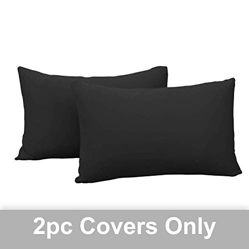 Bundle Set of Stretch Fitted Sheet and Pillow Cases - Black, Queen - view 5