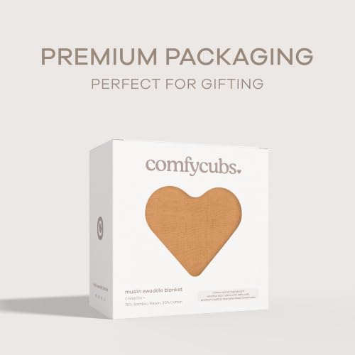 Muslin Swaddle Blankets Pack of 1 - Caramel - view 4