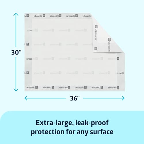 Ultrasorbs Drypads, 30" x 36", 25 Count, Super Absorbent Disposable Bed Pads, Large Incontinence Bed Pads, Chucks Protective Underpads, 10 Times More Absorbent, For Adults, Elderly - view 2