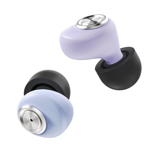 Calmfit Control Ear Plugs, Adjustable Fit & Noise Reduction (Purple Blue, SML Set) - view 2
