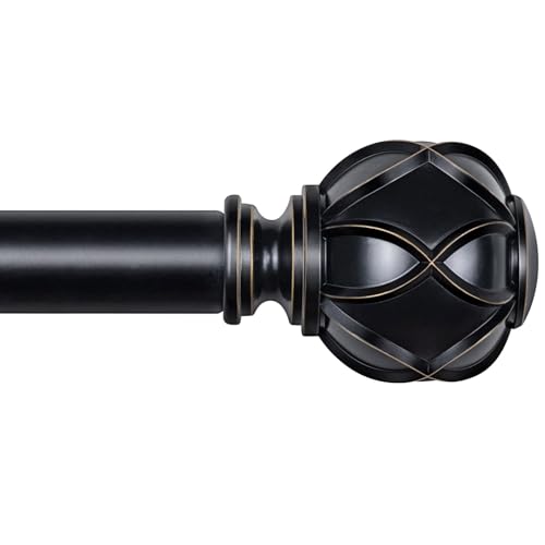Curtain Rods for Windows 72 to 144 Inch, Long Heavy Duty, Bronze - view 8