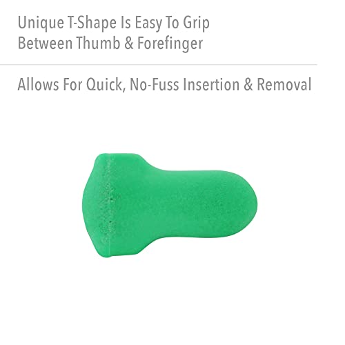 By Honeywell Maximum Lite Low Pressure Disposable Foam Earplugs, 200-Pairs (LPF-1), Green - view 4