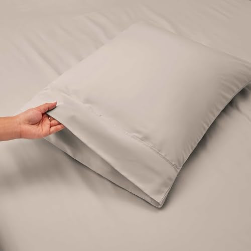 Bed Sheets, Luxury Soft 6 Piece Bed Sheet Set Extra Deep Pocket Fitted Sheets Fits Mattress up to 21", Double Brushed Bedding Sheets & Pillowcases, Queen, Natrual Linen - view 6