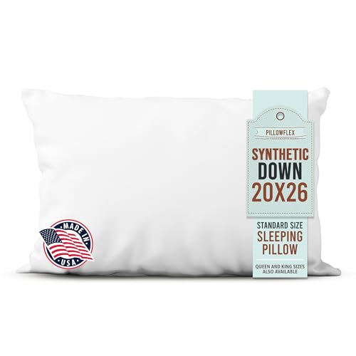 Synthetic Down Sleeping Pillow Insert - Standard Size Premium