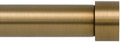 Drapery Window Curtain Rod - End Cap Style Design 1 Inch Pole. 48 to 86 Inch Color Warm Gold
