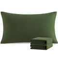 Microfiber King Pillowcases, 2 Pack, 20 x 36, Olive Green