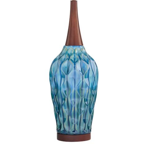 Rocco 30" Large Table Lamp Blue Ceramic Teal - view 5