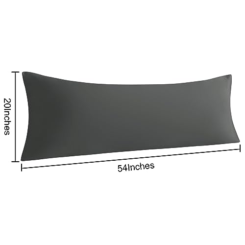 Body Microfiber Pillowcases, Set of 2, Dark Grey - view 3