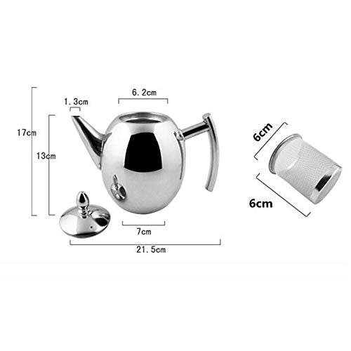Teapot 1000 Tea Pot Heat Resistant Stainless Steel Teapot with Filter Puer Kettle Infuser Office Teaware Sets Large Capacity - view 3