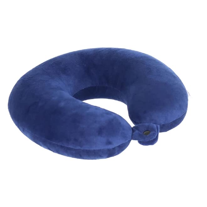 TA Revolution Memory Foam Neck Pillow, Ergonomic & Comfortable, Travel Pillow for Airplane, Car & Travel, Black, midnightblue, 30 cm, travel pillow - view 2