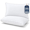 Hotel Collection Bed Pillows 2 Pack Plush Neck Support Pure Cotton (QUEEN)