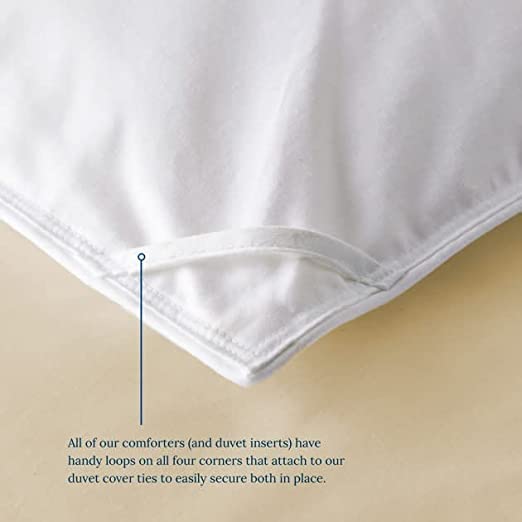 Toupe Down Alternative Pinch Pleated Comforter- Large Oversized King Plus 136 x 120 Inches 1 Piece All-Season Duvet Insert, 500 GSM with Corner Tabs 100% Egyptian Cotton- (Toupe Solid) - view 6