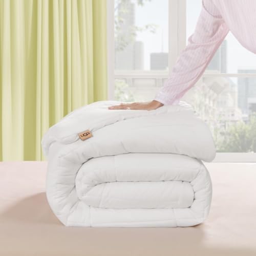 Devon Queen Comforter, Quilted Duvet Insert Alternative, White - view 4