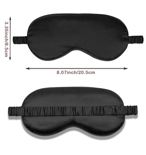 7PACK Satin Eye Mask Silk Sleep Masks Silky Blackout Eyes Covers Sleeping Blindfold Eyeshade Wedding Bridal Gift Travel Naps - view 2
