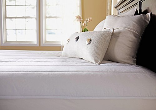 Heated Mattress Pad | Quilted Polyester, 10 Heat Settings, White, King - MSU3GKS-P000-12A00 - view 2