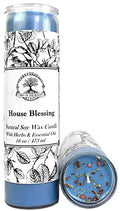 House Blessing 7 Day Soy Herbal & Scented Spell Candle with Herbs and essentil Oils. Wiccan Pagan Conjure Hoodoo Magick