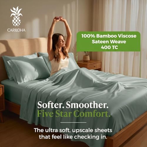 Resort Sheet Set - Cooling Viscose from Bamboo - Ocean Mist - King - view 2