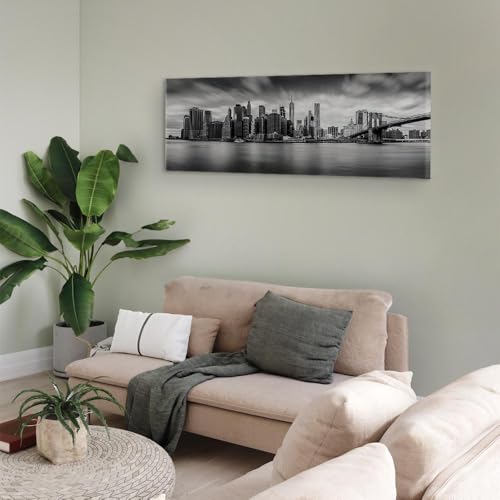 Acoustic Panels Canvas Wall Art Print, Office New York 47x16 in - view 4