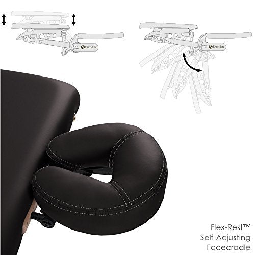Portable Massage Table Package AVALON – Reiki Endplate, Premium Flex-Rest Face Cradle & Strata Cushion, Carry Case (30”x73”) - view 4