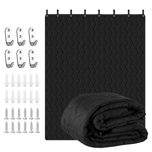 Sound Dampening Blanket for Doorways & Studios, 2 Pcs, 96" L x 80" W