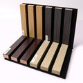 Wood Slat Wall Panels, 4-Pack Sample 48"×24" Sound Absorbing