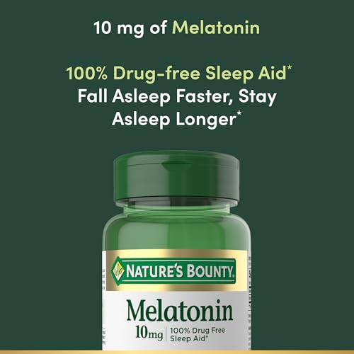 Melatonin 10mg, 100% Drug-Free Sleep Aid, 60 Count - view 3
