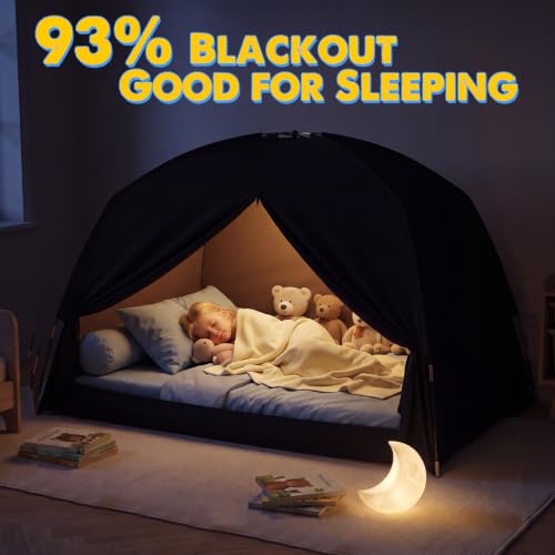 Twin Bed Tent for Kids and Adults, Indoor Kid Play Tents with String Lights - view 4