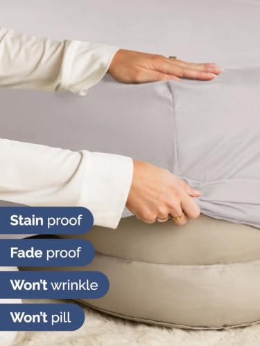 CGK Extra Deep Queen Single Fitted Sheet Only - Light Grey - view 4