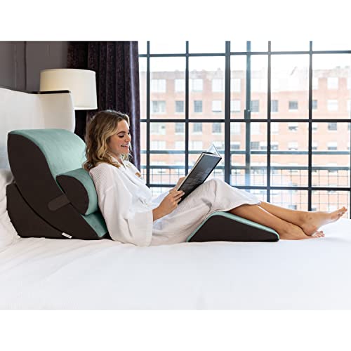 Kind Bed Orthopedic Support Wedge Pillow Comfort System, Sage/Grey - view 2